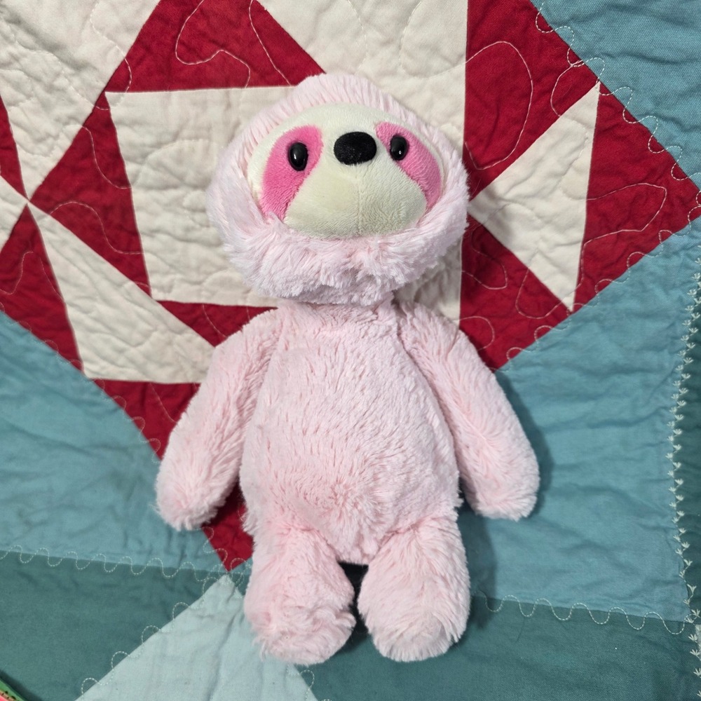 Aurora World NORA Pink Sloth Plush 9" Floppy Stuffed Animal 2022 Very Soft